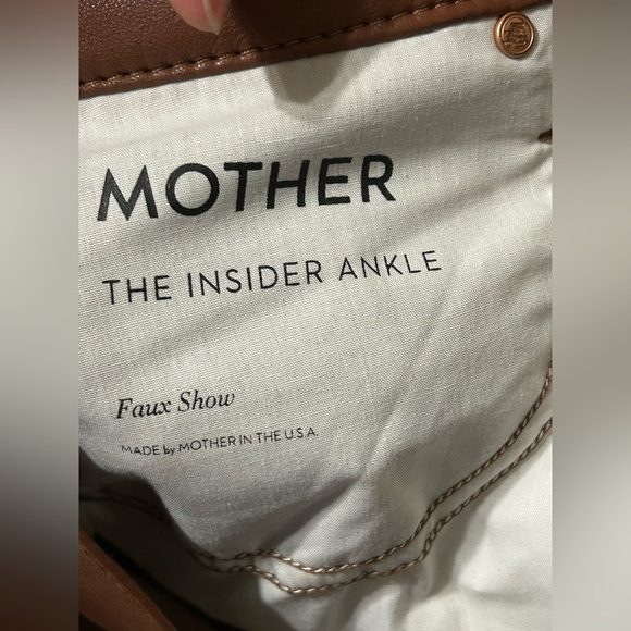 MOTHER The Insider Ankle Pant Faux Show Tortoise Shell - Size 28 - Picture 7 of 12